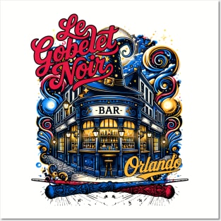 Le Gobelet Noir Paris Bar and Restaurant Orlando Florida Posters and Art